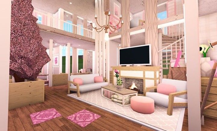 Modern and stylish Bloxburg living room ideas
